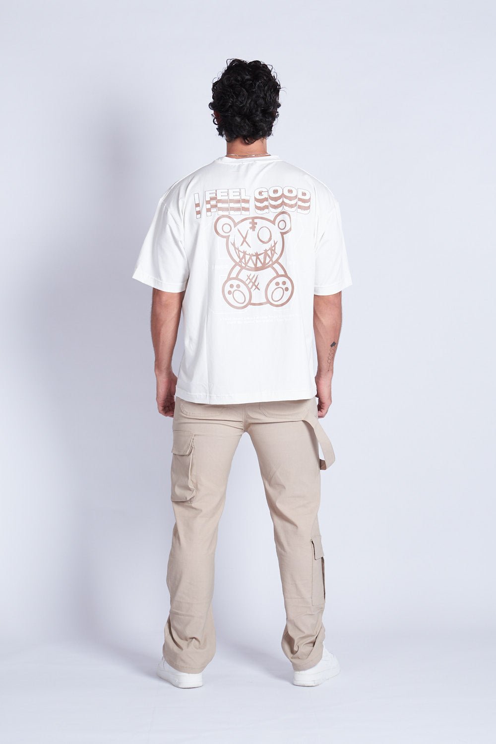 CAMISETA OVERSIZED FEEL GOOD MARFIL - REDUX CLUB
