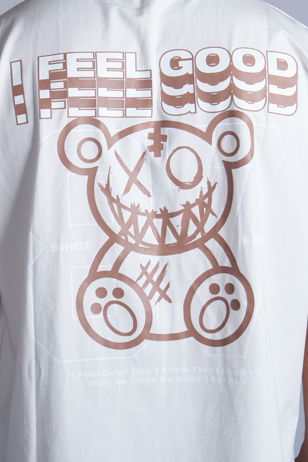 CAMISETA OVERSIZED FEEL GOOD MARFIL - REDUX CLUB