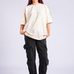 CAMISETA OVERSIZED MARFIL ENJOY - CORD & CO