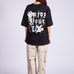 CAMISETA OVERSIZED NEGRA ENJOY - CORD & CO