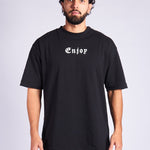 CAMISETA OVERSIZED NEGRA ENJOY - CORD & CO
