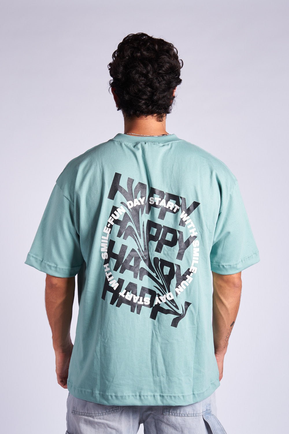 CAMISETA OVERSIZED VERDE SMILEY - CORD & CO