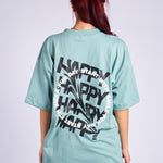CAMISETA OVERSIZED VERDE SMILEY - CORD & CO
