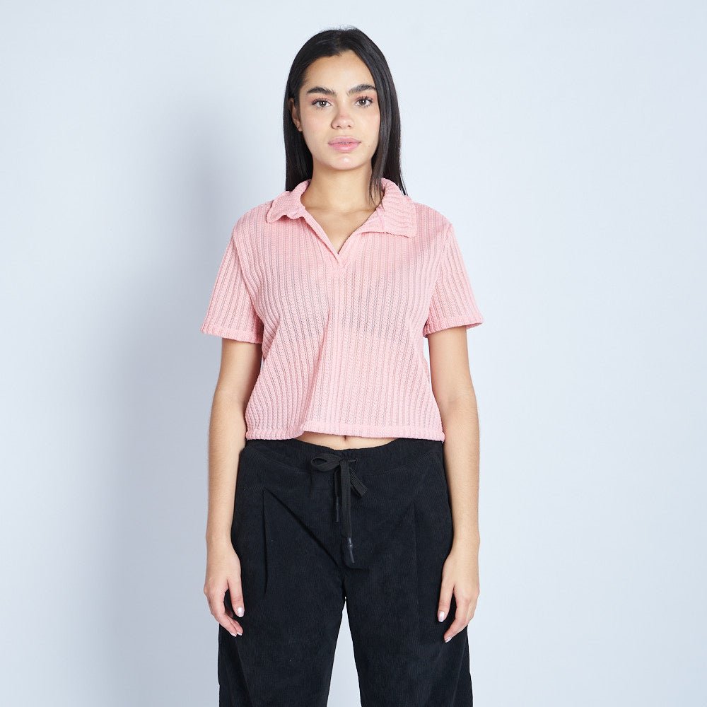 Jogger ballon corduroy con prenses Negro
