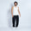 Jogger ballon corduroy con prenses Negro