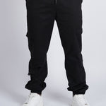 JOGGER CARGO CON PREENSES NEGRO - REDUX CLUB