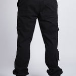 JOGGER CARGO CON PREENSES NEGRO - REDUX CLUB