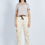 Lounge cropped Polo textura arena
