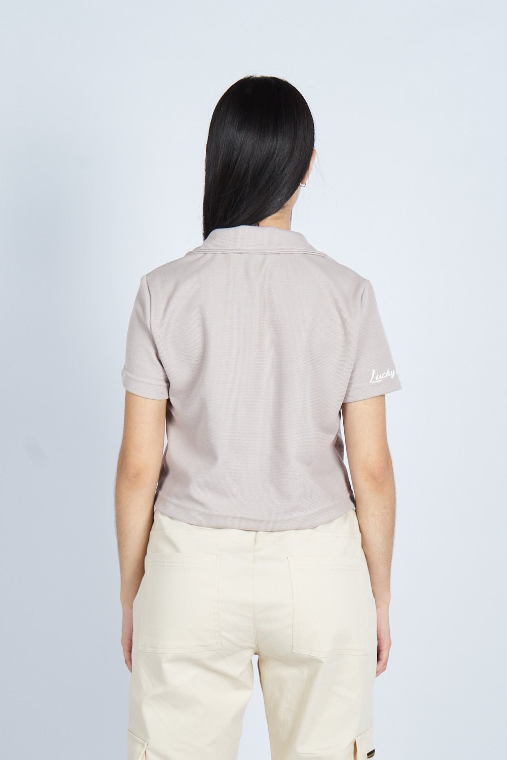 Lounge cropped Polo textura arena