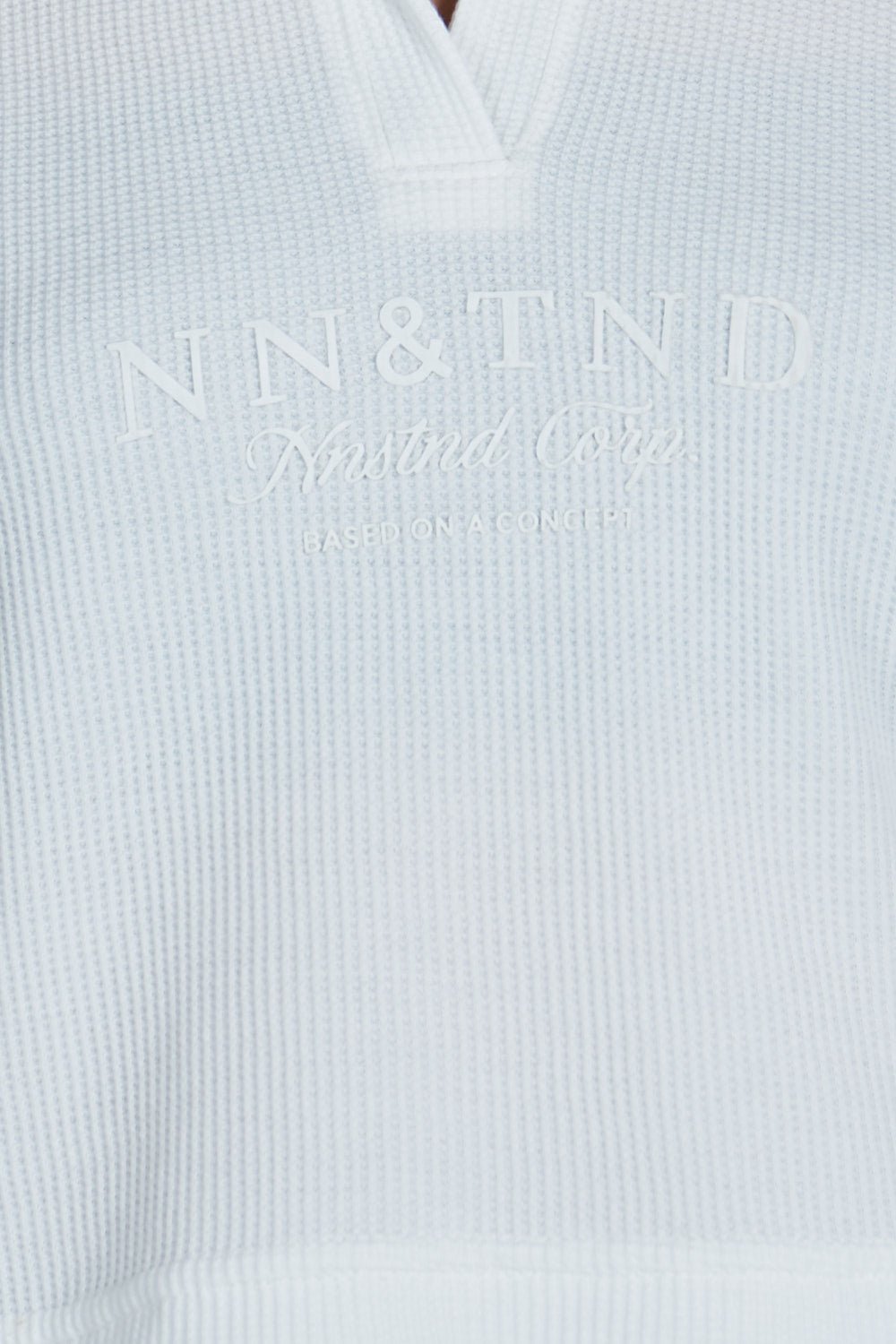 Lounge cropped Polo textura Blanca | Drop 03 |
