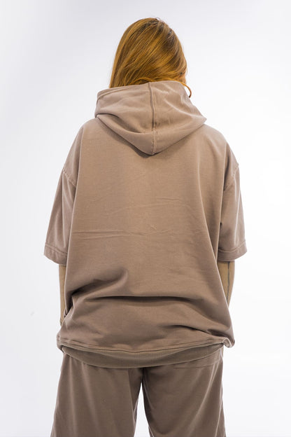 BCO Basics Short Sleeve hoodie - 8277 KHAKI