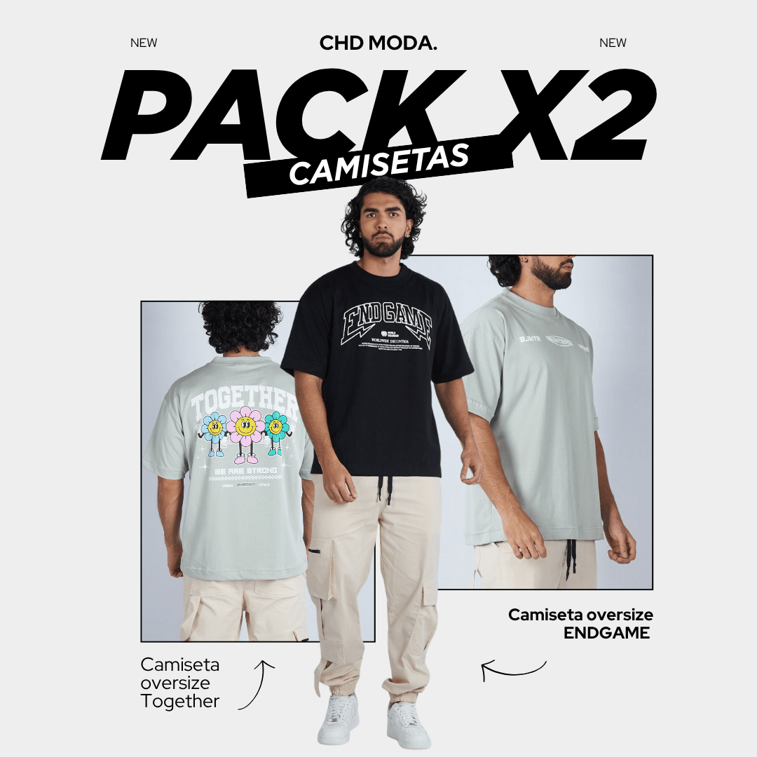 Pack 2 camisetas premium x200MIL
