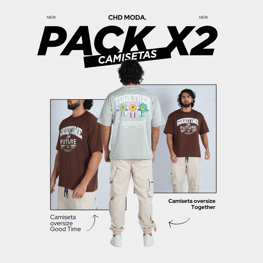 Pack 2 camisetas premium x200MIL