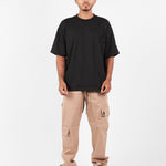 PANTALON CARGO ASIMETRICO BEIGE - CORD & CO