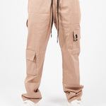 PANTALON CARGO ASIMETRICO BEIGE - CORD & CO