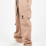 PANTALON CARGO ASIMETRICO BEIGE - CORD & CO