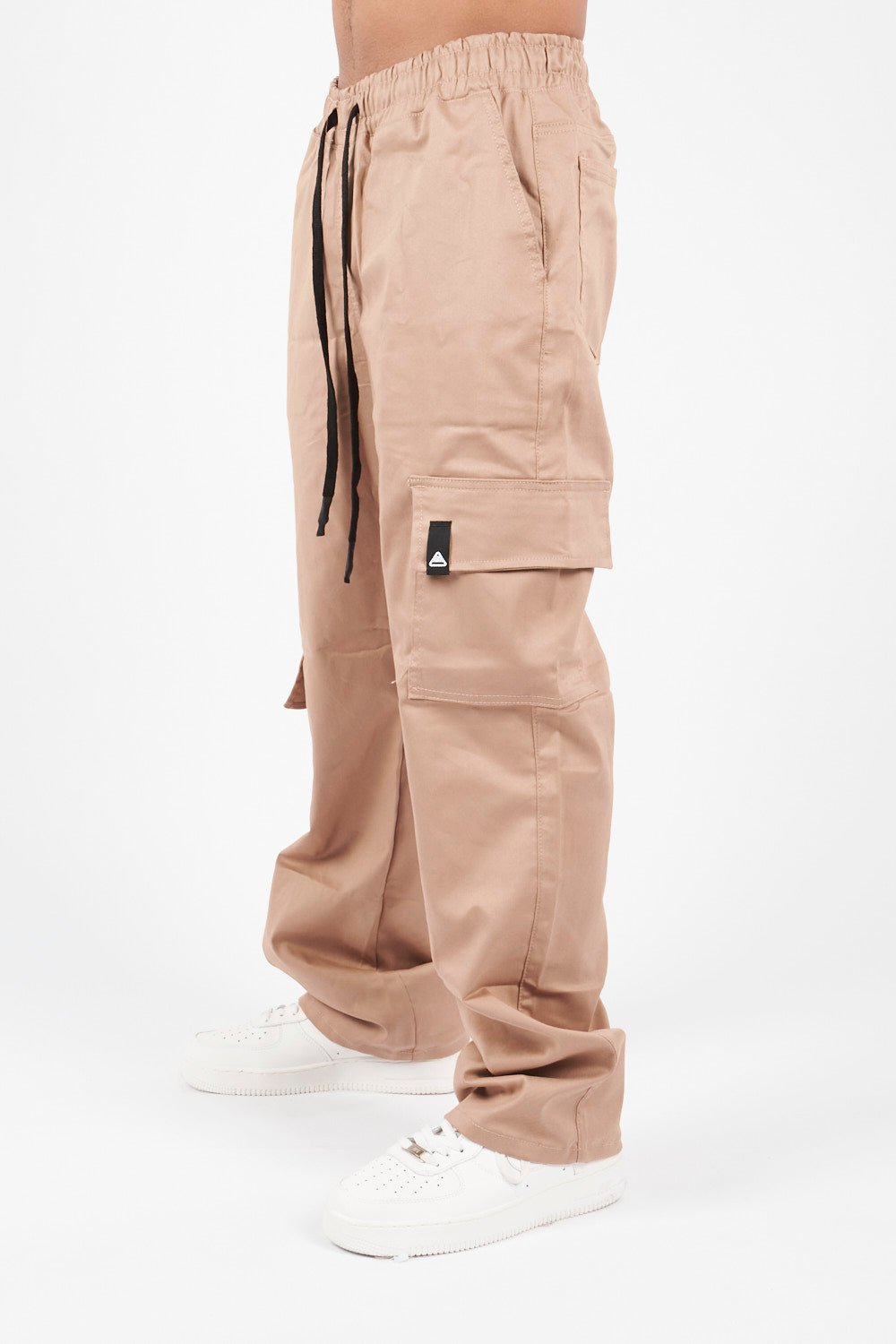 PANTALON CARGO ASIMETRICO BEIGE - CORD & CO
