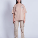 PANTALON CARGO ASIMETRICO CHARRETERA ARENA - REDUX CLUB