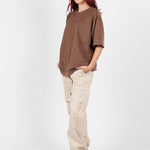 PANTALON CARGO CON CIERRES LATERALES CAQUI - REDUX CLUB