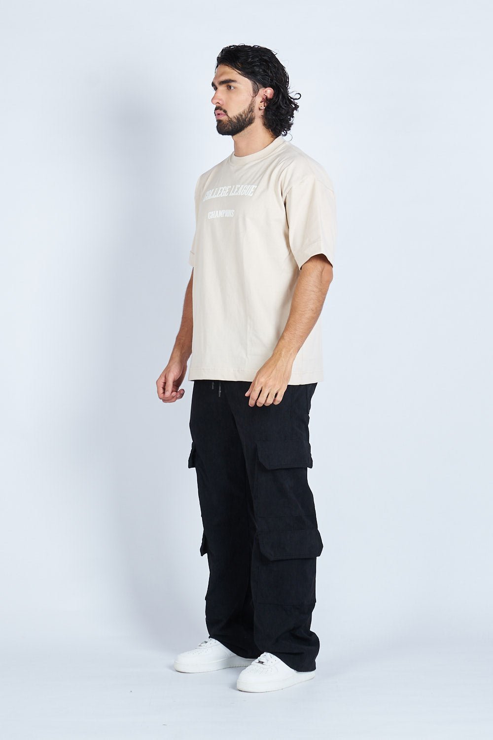 Pantalón Cargo Corduroy NEGRO | Drop 03 |