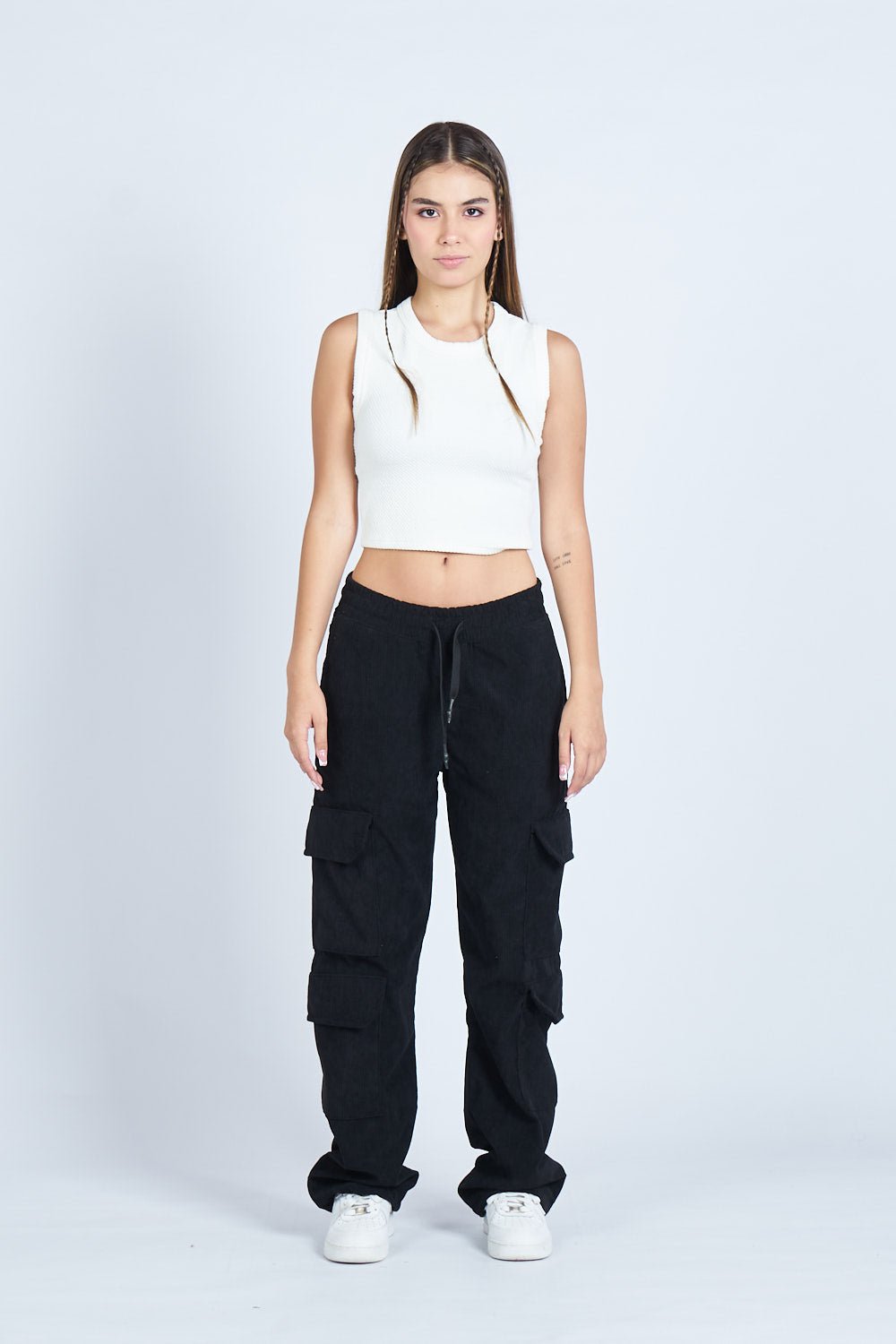 Pantalón Cargo Corduroy NEGRO | Drop 03 |