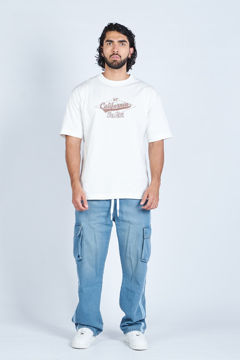 Pantalon cargo DENIM con hiladilla | DROP 03 |