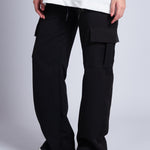 PANTALON CARGO TABLA Y CHARRETERA NEGRO - REDUX CLUB