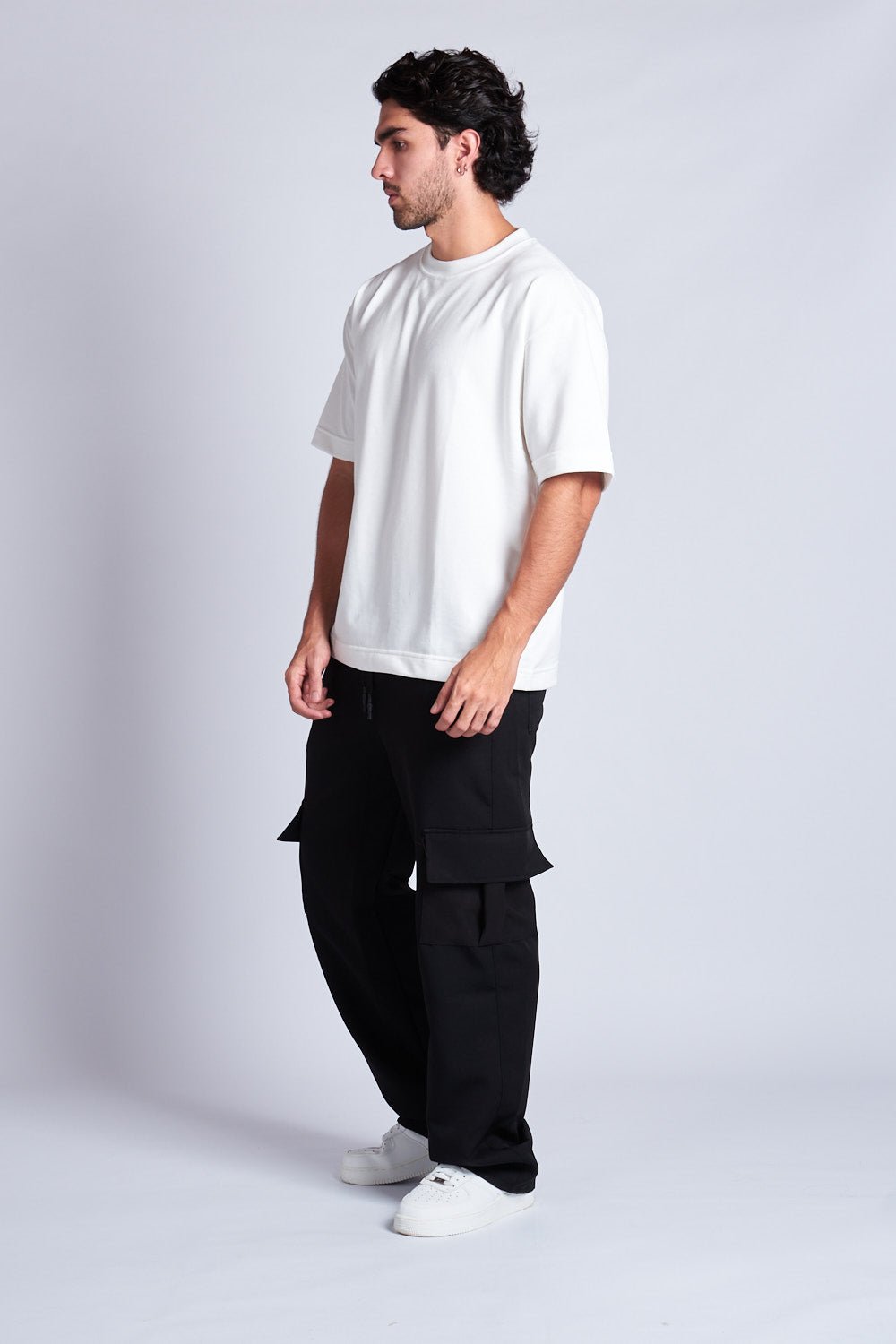 PANTALON CARGO TABLA Y CHARRETERA NEGRO - REDUX CLUB