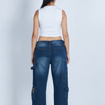 Pantalón denim cargo carpintero