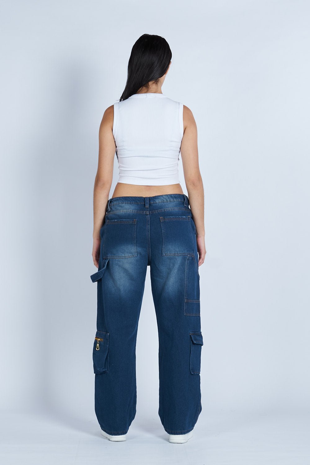 Pantalón denim cargo carpintero