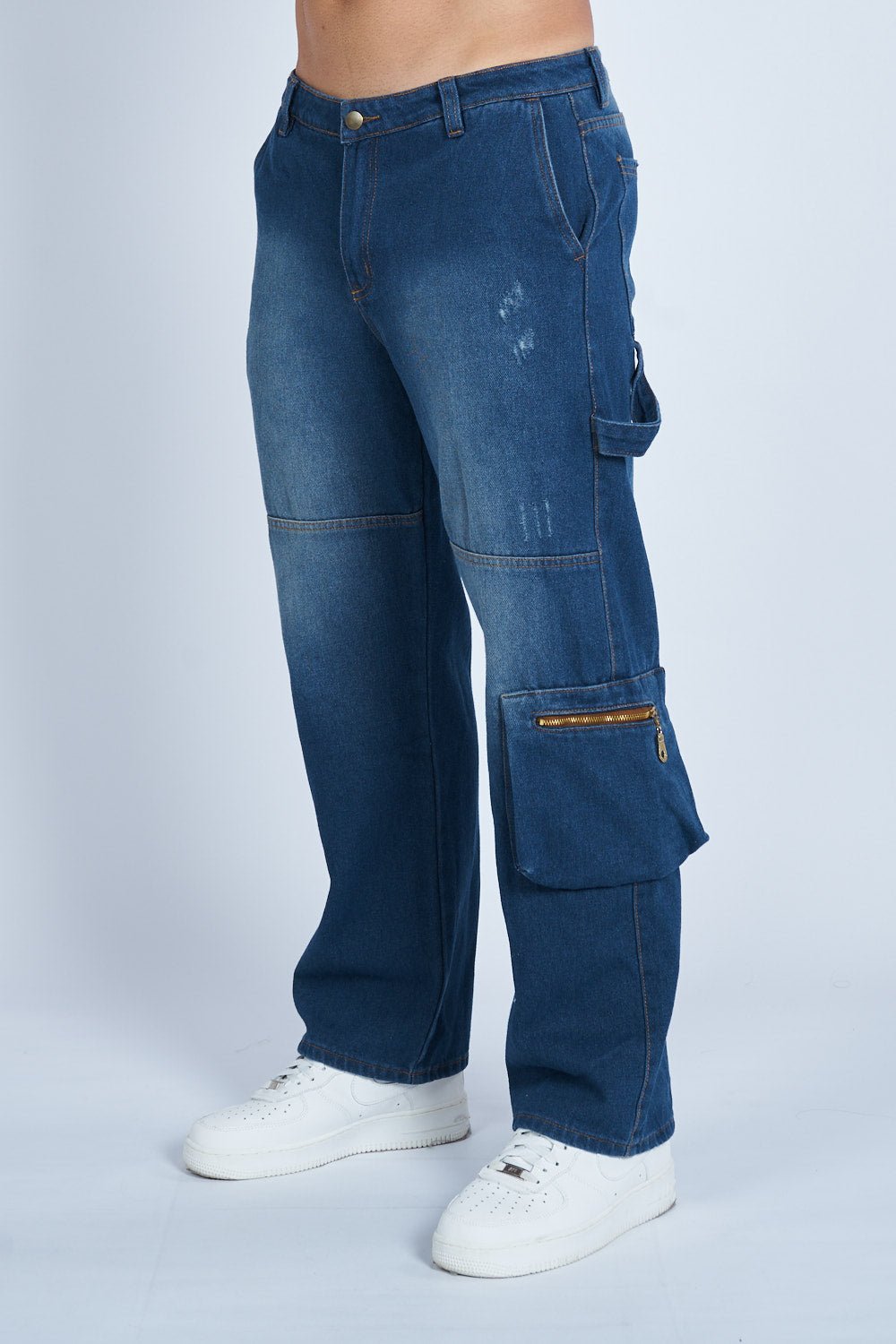 Pantalón denim cargo carpintero