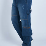 Pantalón denim cargo carpintero