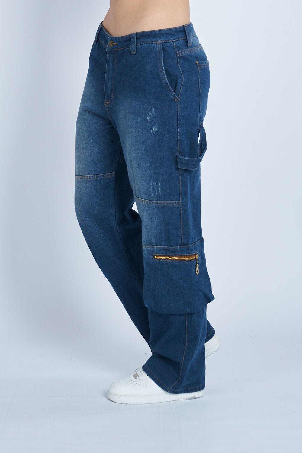 Pantalón denim cargo carpintero