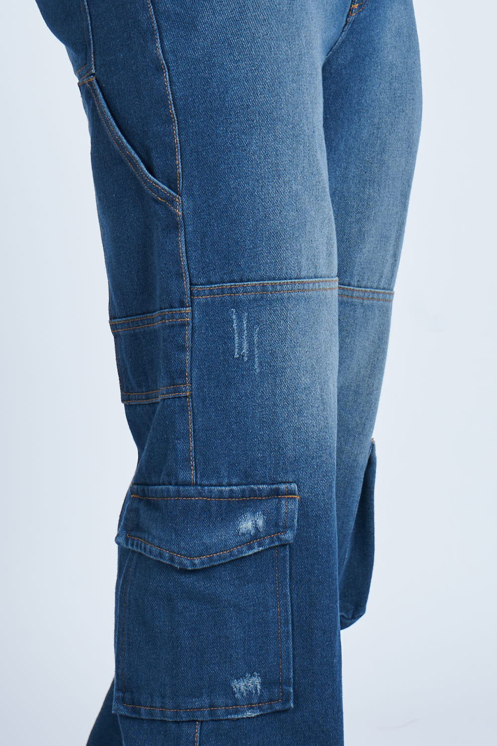 Pantalón denim cargo carpintero