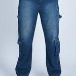 Pantalón denim cargo carpintero