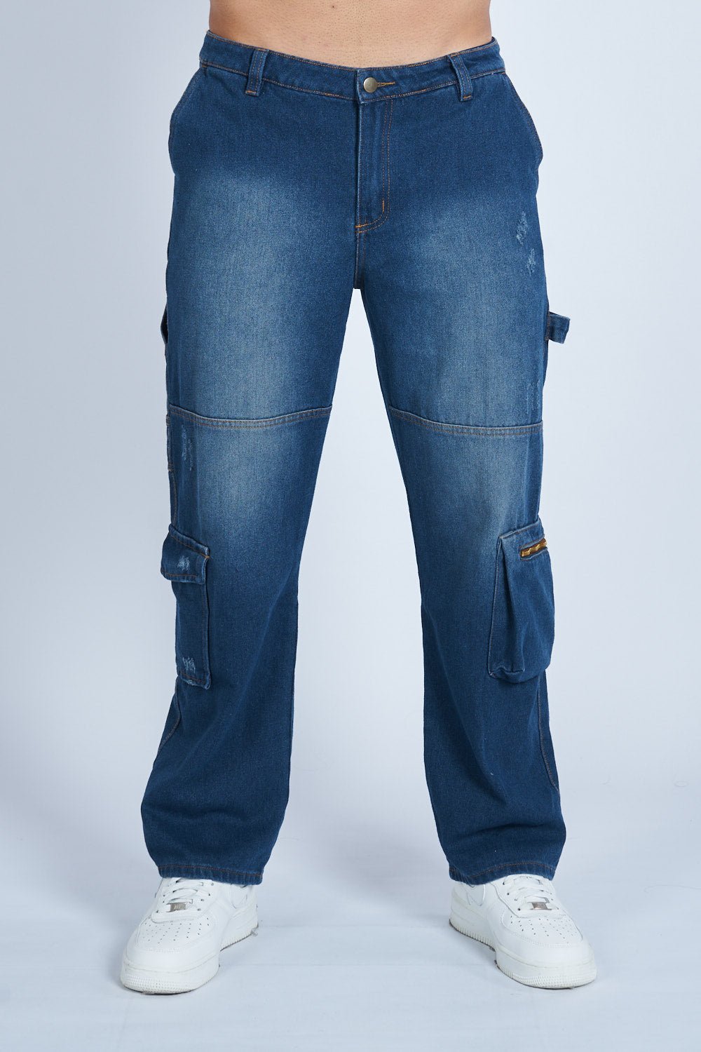 Pantalón denim cargo carpintero