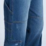 Pantalón denim cargo carpintero