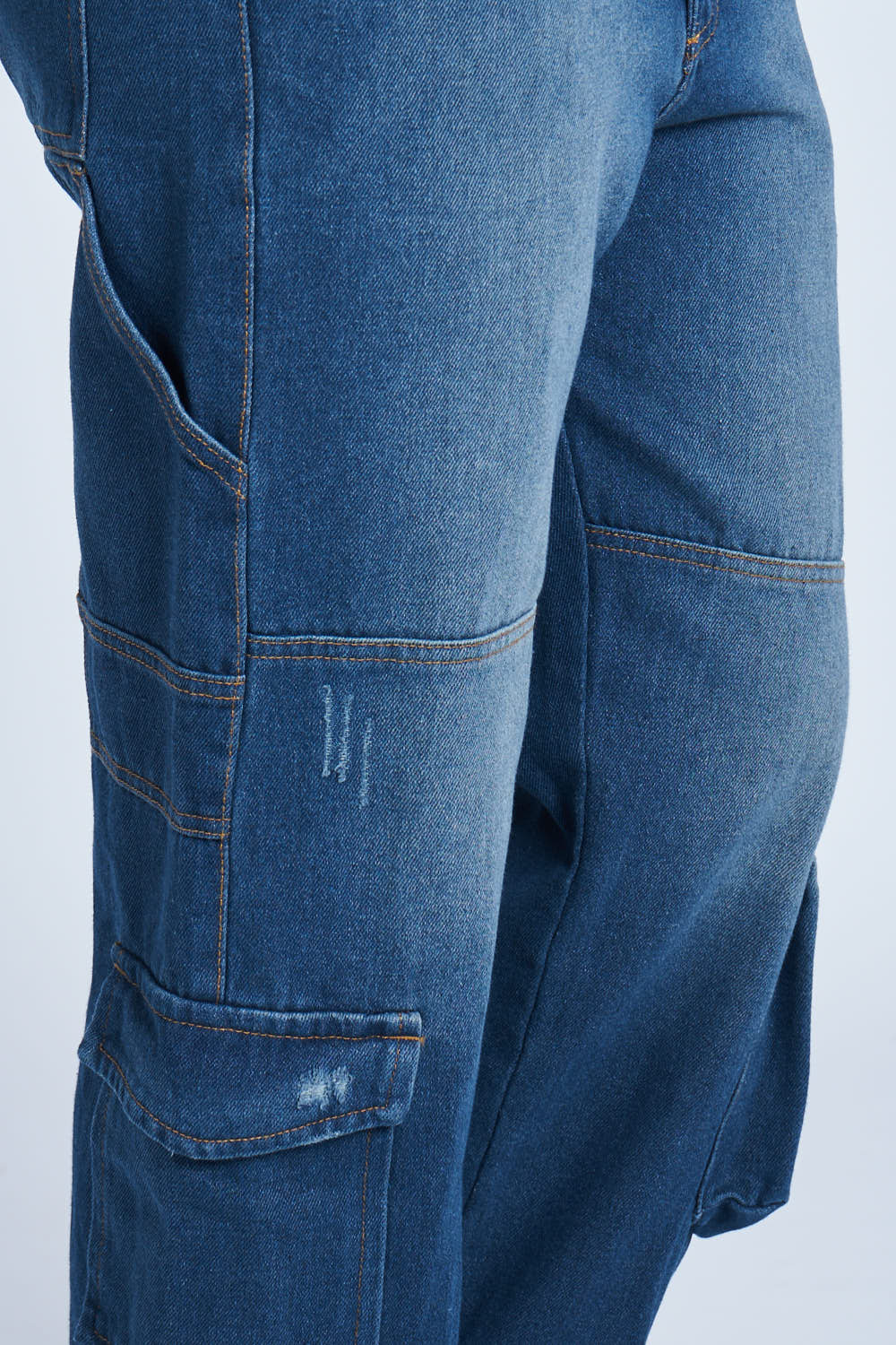 Pantalón denim cargo carpintero