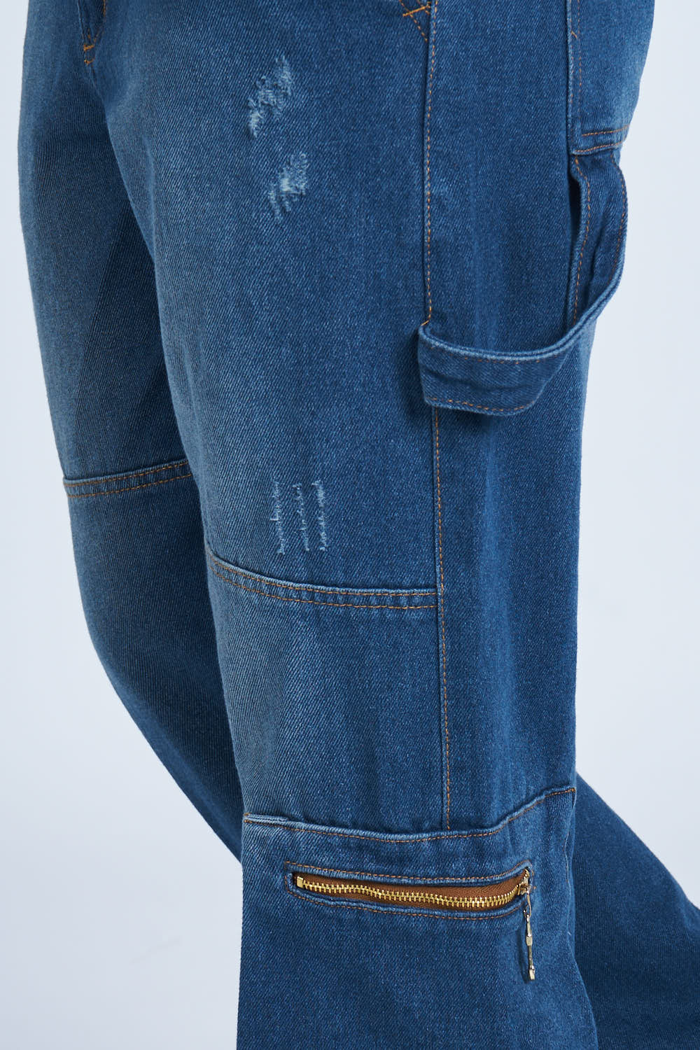 Pantalón denim cargo carpintero
