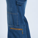Pantalón denim cargo carpintero