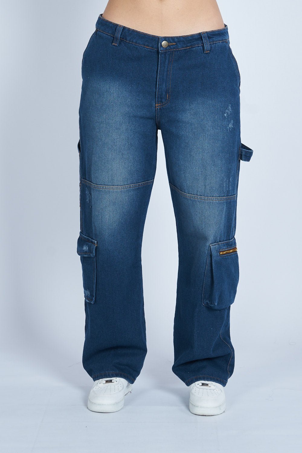 Pantalón denim cargo carpintero