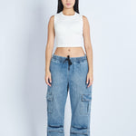Pantalón Denim doble cargo