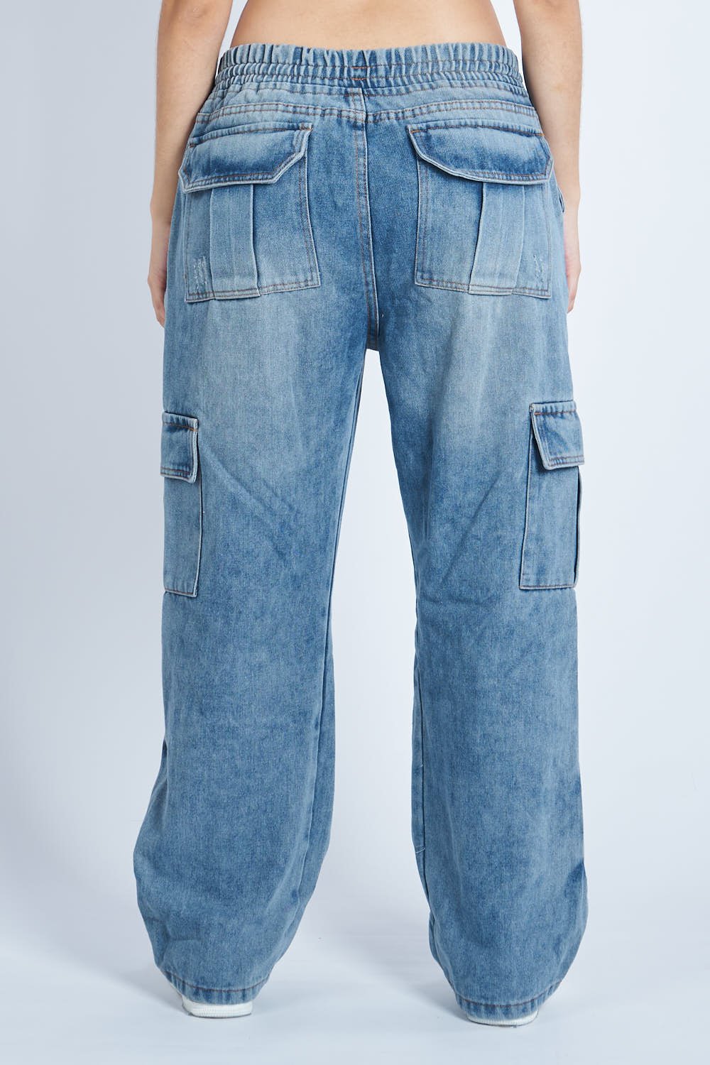 Pantalón Denim doble cargo
