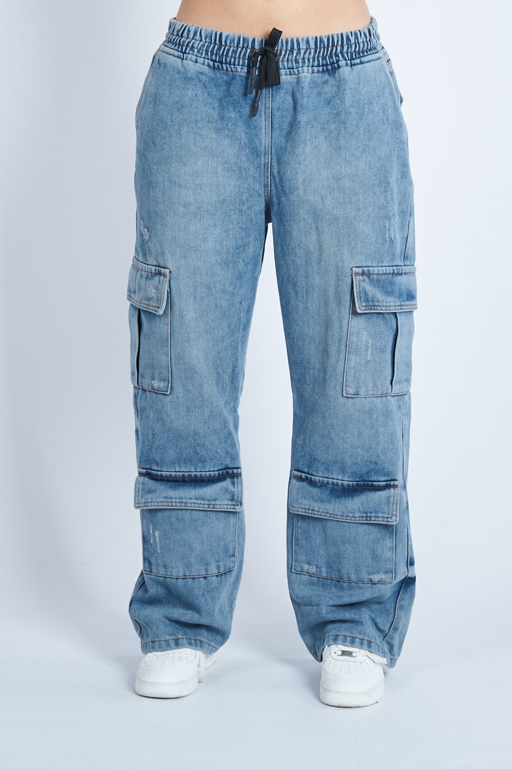 Pantalón Denim doble cargo