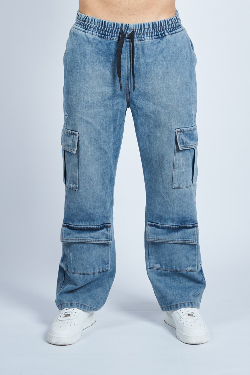 Pantalón Denim doble cargo