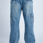 Pantalón Denim doble cargo