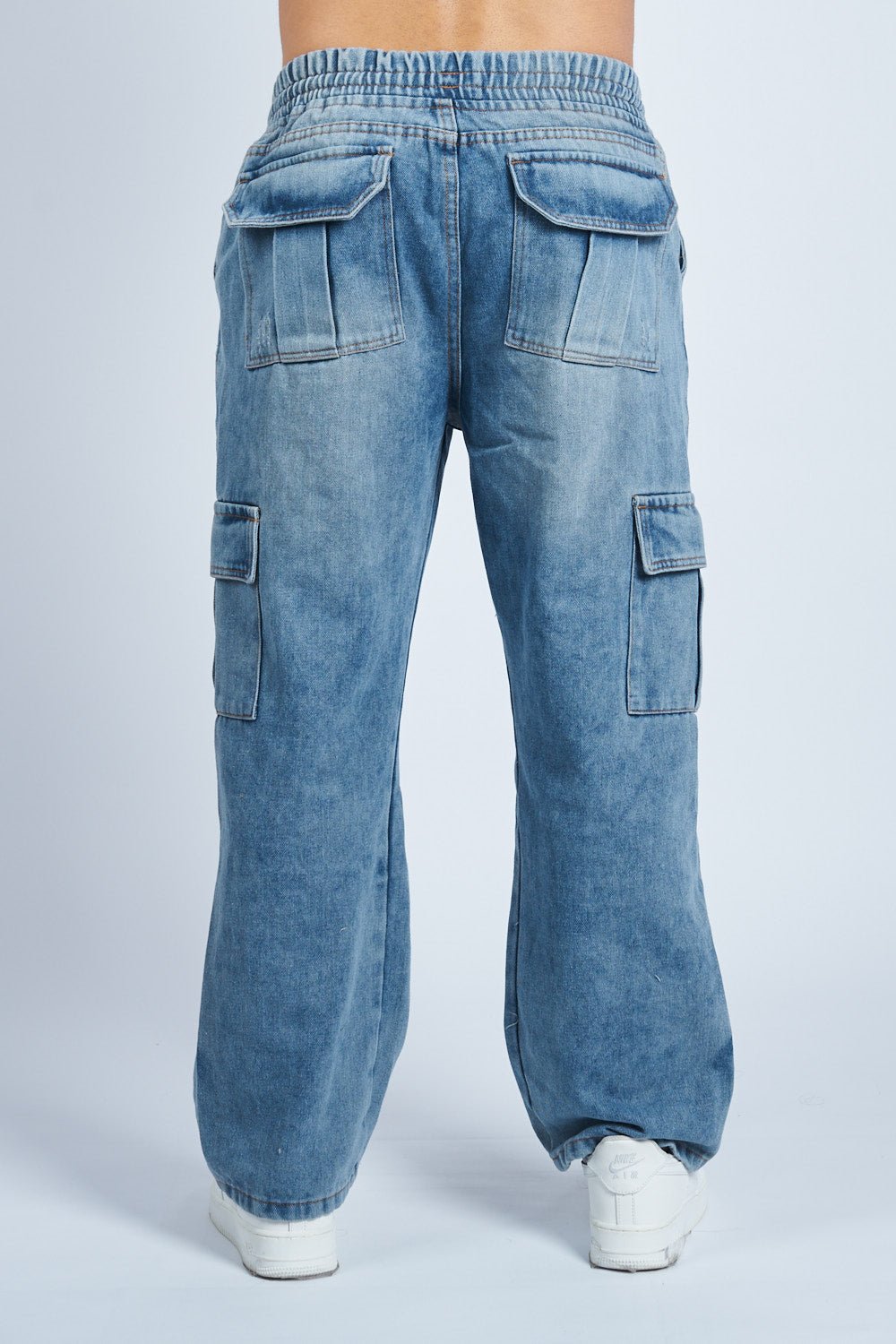Pantalón Denim doble cargo