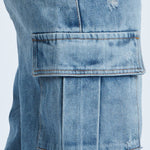 Pantalón Denim doble cargo
