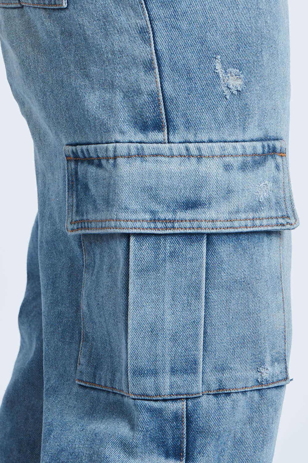 Pantalón Denim doble cargo