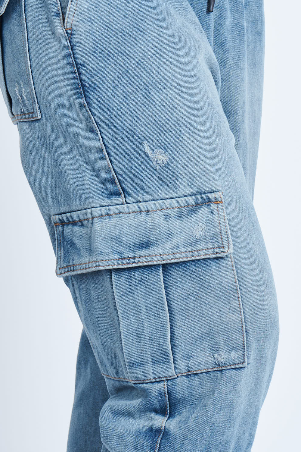 Pantalón Denim doble cargo
